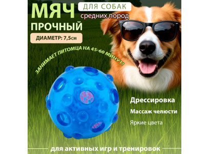 Игрушка Wogy (Воги) Для Собак Мяч с Отверстиями 10922-8606 7,5см  