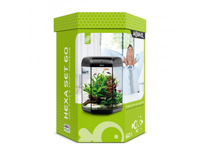 Аквариум Aquael (Акваэль) Hexa Set Black 60л 124299 41*41*60см  