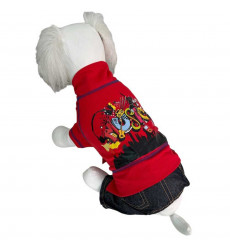 Комбинезон Pet Fashion (Пет Фешн) Для Собак Music 16 Джинс Красный