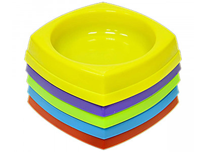 Миска Зооник Пластик Квадратная 0,2л 15024