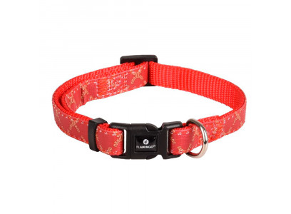 Ошейник Для Собак Средних и Крупных Пород Flamingo (Фламинго) Odin M 40-55см/20мм Красный Fl520154 