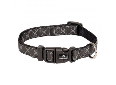 Ошейник Для Собак Средних Пород Flamingo (Фламинго) Odin M 40-55см/20мм Черный Fl520164 