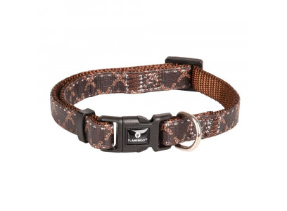 Ошейник Для Собак Мелких Пород Flamingo (Фламинго) Odin XS 20-35см/10мм Коричневый Fl520172 