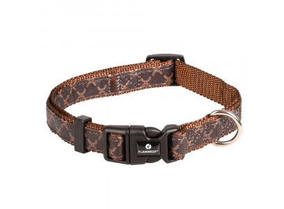 Ошейник Для Собак Мелких и Средних Пород Flamingo (Фламинго) Odin S 30-45см/15мм Коричневый Fl520173 