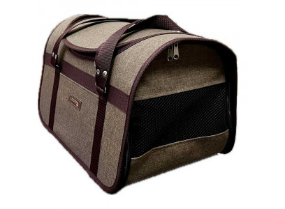 Сумка Brava (Брава) с Люком Комфорт 46*26*29 10604 Коричнево-Бежевая