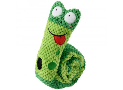 Игрушка Mr.Kranch (Мистер Кранч) Для Собак Червячок с Карманами Под Лакомство 70см Зеленая  