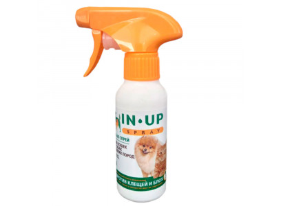 In-Up (Ин-Ап) Спрей Spray Против Блох и Клещей Для Собак Маленьких Пород и Кошек 100мл 