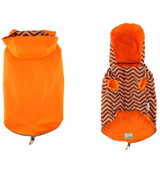 Ветровка Св11ор-М Favorite (Фэйворит) №1 с Капюшоном M 39см Двустороняя Оранжевая