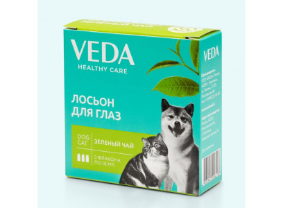 Фитоэлита Зеленый Чай Лосьон Для Глаз Для Кошек и Собак 10мл 3фл Veda (Веда)  