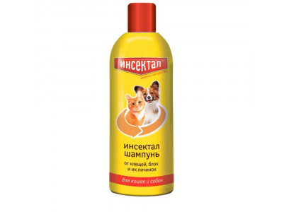 Инсектал Шампунь Для Кошек Собак 200мл N116 Средство от Внешних и Внутренних Паразитов