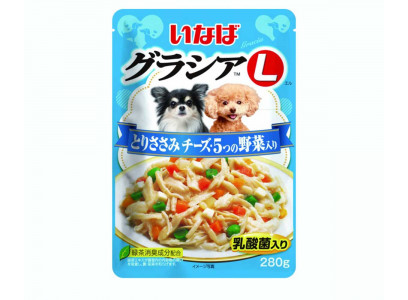 Влажный Корм Inaba (Инаба) Gracia Для Собак Филе Курица, Сыр и Овощи в Желе 280г 139.1409