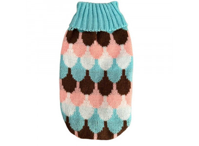Свитер Pet Fashion (Пет Фешн) Эклер Xl Голубой Розовый Шоколадный