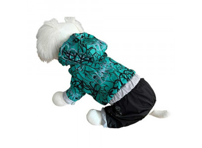 Дождевик Pet Fashion (Пет Фешн) Для Собак Графити 10 Зеленый
