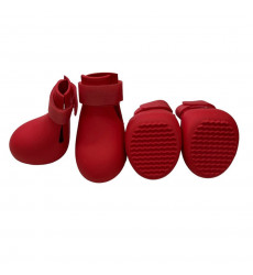 Сапоги Для Собак Карликовых и Мелких Пород Pet Fashion (Пет Фешн) Резиновые XXSH Красный 3,5*4,5см