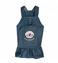 Сарафан-Шлея Pet Fashion (Пет Фешн) Для Собак Джинс L Серо-Голубой