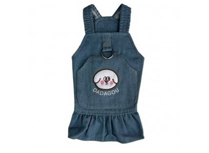 Сарафан-Шлея Pet Fashion (Пет Фешн) Для Собак Джинс S Серо-Голубой