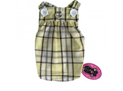 Сарафан-Шлея Pet Fashion (Пет Фешн) Для Собак Клетка M Желтый