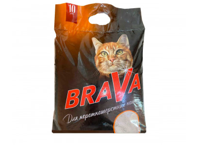 Наполнитель Для Короткошерстных Кошек Brava (Брава) Комкующийся 10л (1*1) 