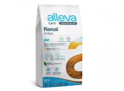 Лечебный Сухой Корм Alleva (Аллева) Care Cat Adult Renal-Antiox Для Кошек При Хронической Почечной Недостаточности 1,5кг 102735