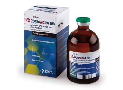 Энроксил Антибактериальный Препарат Раствор Для Инъекций 100мл 10% KRKA 