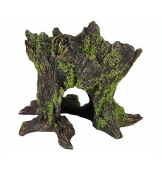 Грот Flamingo (Фламинго) Зеленый Пень 13*10*12см Fl410106
