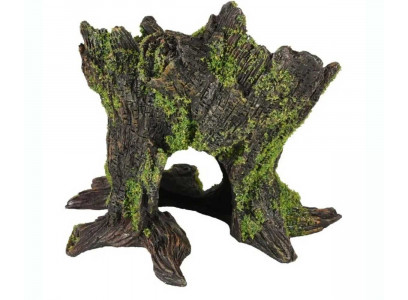 Грот Flamingo (Фламинго) Зеленый Пень 13*10*12см Fl410106