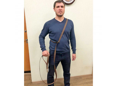 Поводок Brava (Брава) Брезент 2м Ширина 25мм Настраиваемый С Водилкой Арт294