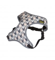 Шлейка Pride (Прайд) Клетка Гусиная Лапка 20000096 Серый Вес 3,2-4,5кг