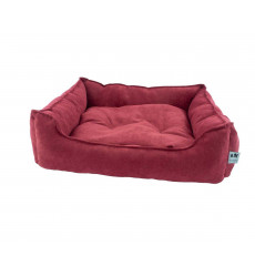 Лежанка Pride (Прайд) Лучшие Друзья Велюр 59*49*17см 10015281 Бордовый