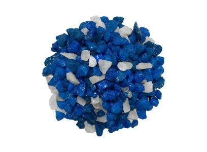 Грунт Zoo One (Зоо Уан) Синий+Кварц 5-10мм Природный Крашеный 15-0622 1кг  