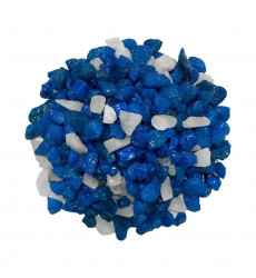 Грунт Zoo One (Зоо Уан) Синий+Кварц 5-10мм Природный Крашеный 15-0622 1кг 