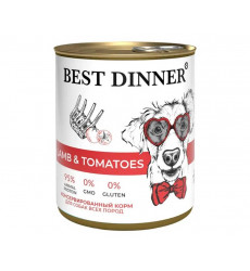 Консервы Best Dinner (Бест Диннер) Для Щенков и Собак  Ягненок и Томаты 850г 74101