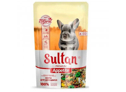 Корм Sultan (Султан) Новый Для Шиншилл Основной Рацион 400г