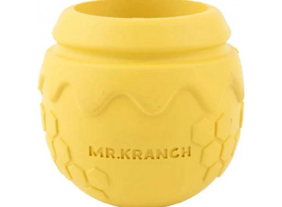 Игрушка Mr.Kranch (Мистер Кранч) Для Собак Горшочек Меда 9*8см Желтая с Ароматом Сливок  
