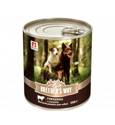 Консервы Зоогурман Breeder`S Way Для Собак Говядина и Сердце 750г (1*9) 7613