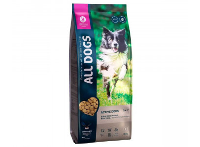 Сухой Корм All Dogs (Олл Догс) Для Собак Активных Пород 20кг 