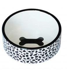 Миска №1 Керамическая Рисунок Жираф 12,5*5с Белая 440мл Мкр1256