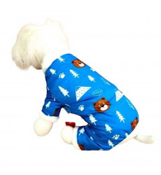 Парка Pet Fashion (Пет Фешн) Для Собак Медвежата Мех Голубой 28