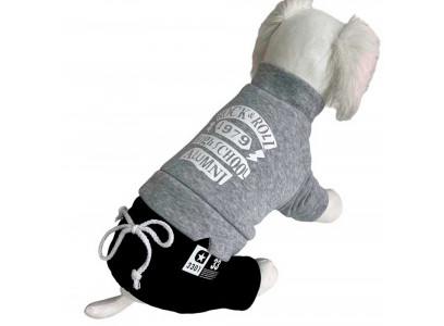 Комбинезон Pet Fashion (Пет Фешн) Rock Roll Для Собак Трикотаж Мех Серый L