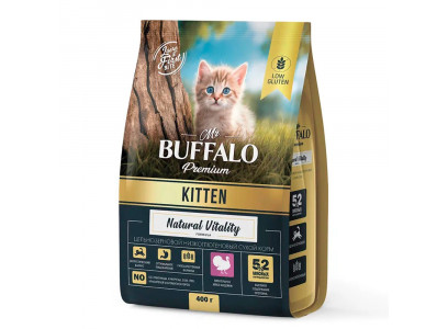 Сухой Корм Mr.Buffalo (Мистер Буффало) Для Котят Индейка Kitten 400г (1*25) B137 