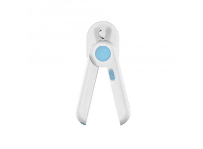 Когтерез Beauty (Бьюти) с Подсветкой и Встроенной Пилкой 15см Кпп2 Бело-Голубой 