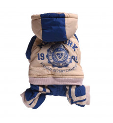 Комбинезон Уют New York с Капюшоном 29см Сине-Бежевый Хм06м