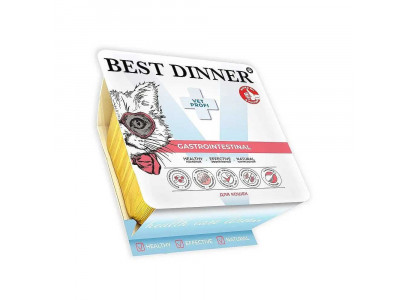 Консервы Best Dinner (Бест Диннер) Vet Profi Gastrointestinal Для Кошек с Чувствительным Пищеварением Паштет Курица 100г 7461 