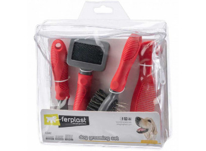 Щетка Ferplast (Ферпласт) Gro 5959 Для Ухода За Шерстью Для Собак, Набор 85959899 