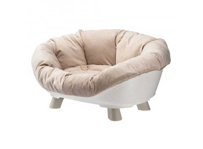 Софа Ferplast (Ферпласт) Throne 8 Белая 70158011 Лежак+Запасная Подушка 85*62*33см 