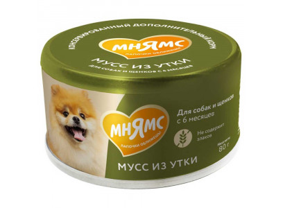 Консервы Мнямс Для Собак Утка Мусс 80г 