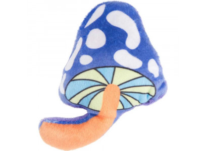 Игрушка Mr.Kranch (Мистер Кранч) Для Кошек Волшебный Грибочек, 10см, Плюш, с Кошачьей Мятой, Фиолетовая 