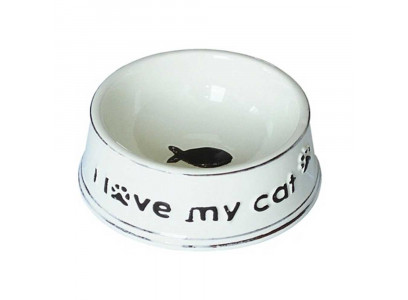 Миска №1 Мкр1291 Керамическая I Love My Cat 190мл 12,5*5см