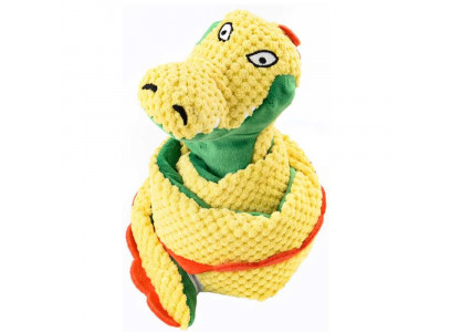 Игрушка Mr.Kranch (Мистер Кранч) Для Собак Змейка С Карманами Под Лакомство 96см Желтая 