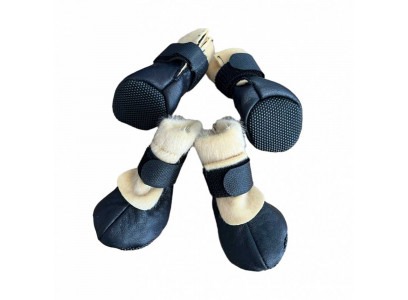 Унтики Pet Fashion (Пет Фешн) Кожики Р. 1 Черные, Мех, Мягкие